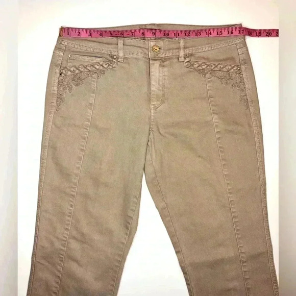 WHBM White House Black Market Women’s Blanc Slim Leg Jeans Size- 10 Regular - Picture 4 of 9